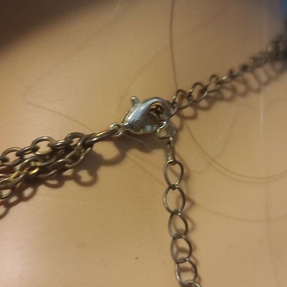 VINTAGE Three Tier Beaded Necklace - Picture 4 of 5